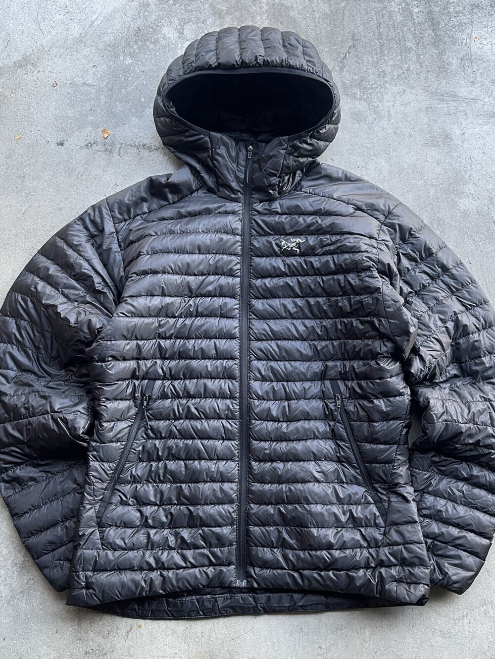 Arc'teryx Mens Cerium SL Hoody Jacket Small Black Down Insulated Ultralight